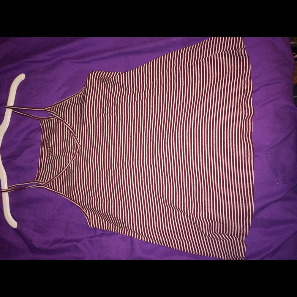 Striped halter top tank top